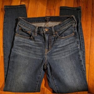 J. Crew Factory 8" Mid-Rise Skinny Jeans 25